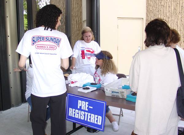 Registration of volunteers